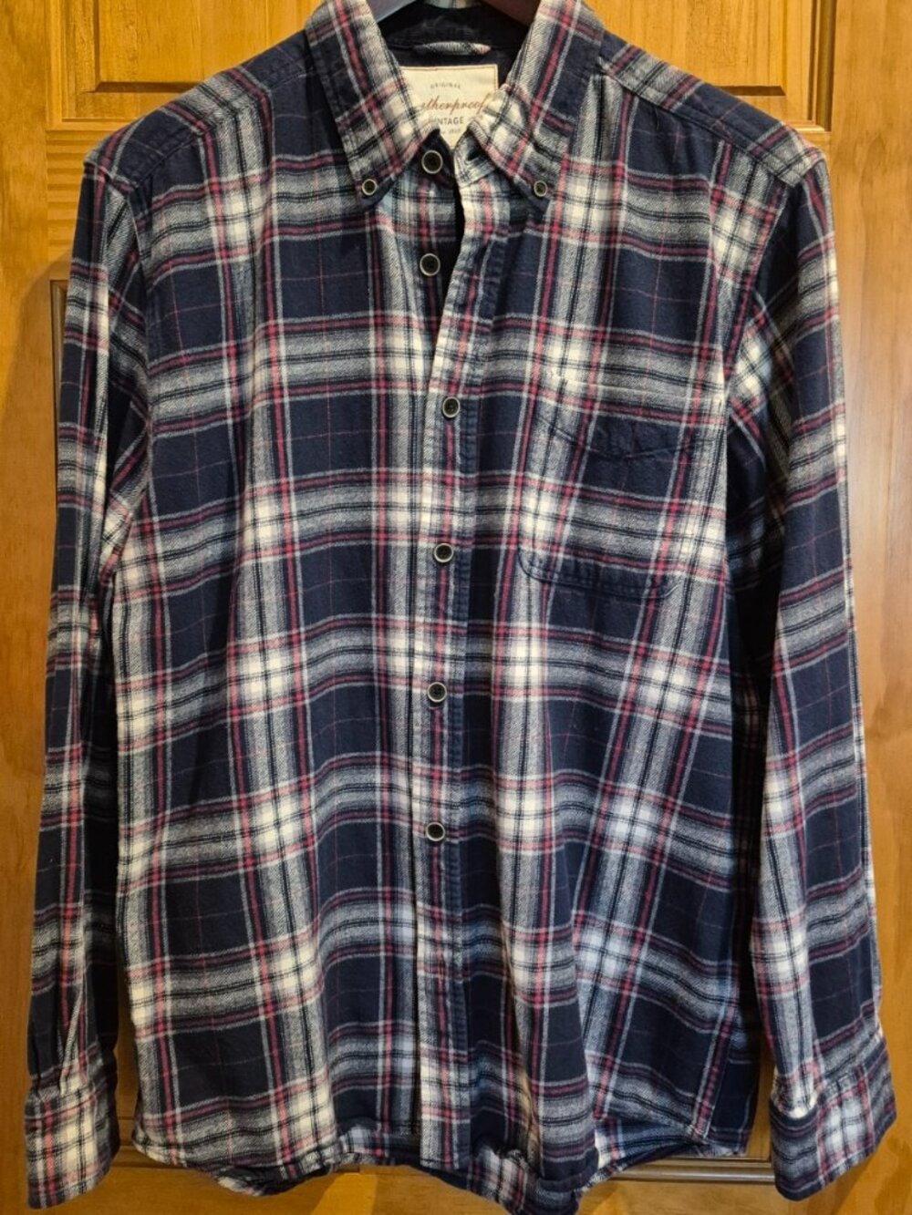 Original Weatherproof Flannel in Blue & Red Plaid